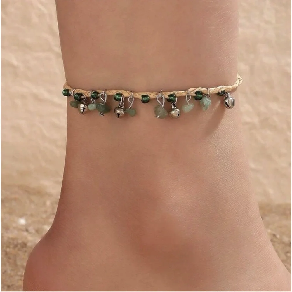 WOVEN ROPE ANKLE BRACELET - Picture 1 of 4